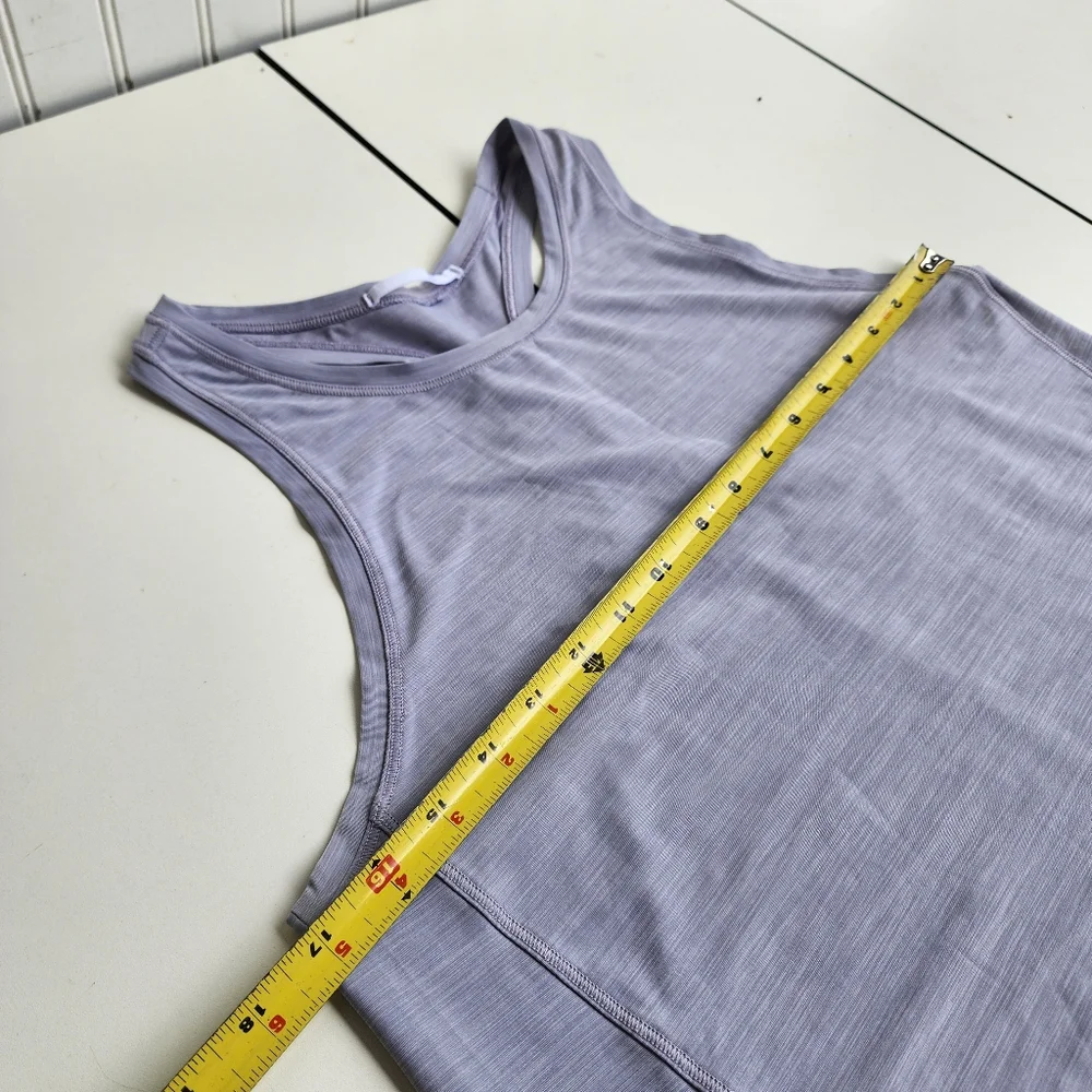 Athleta Tank Womens Tank Top Athletic Racerback Gym Stretch Gray Sz S - Picture 11 of 13